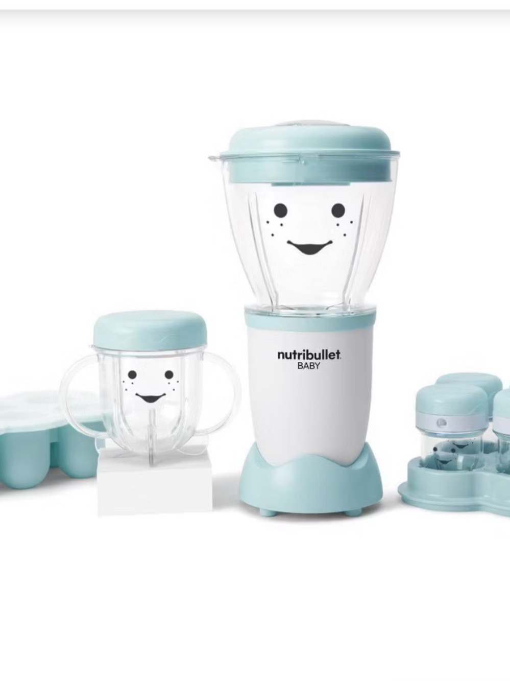 nutribullet BABY Light Blue Baby Food Maker and Feeding Cup Set